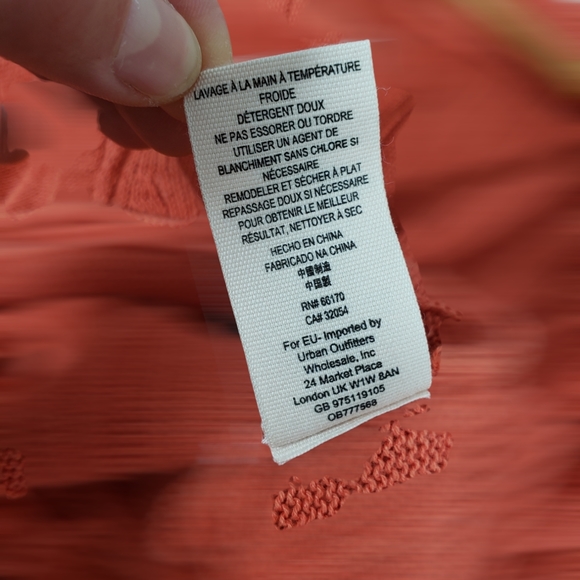 Free People Got Me Twisted V-neck Sweater Top Rusty Orange Size M - Picture 11 of 15